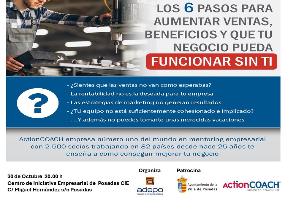 Aumentar Ventas, Beneficios y que tu Empresa pueda FUNCIONAR SIN TI
